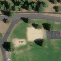Deschutes County Beach Volleyball Court #7 — aerial view