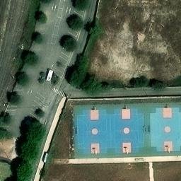 Volleyball Court near Bourg-Saint-Andéol — aerial view