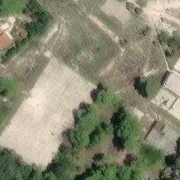 Sand Volleyball Court — aerial view