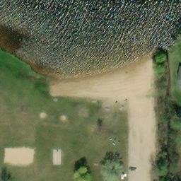 St. Helen Beach Volleyball Court — aerial view