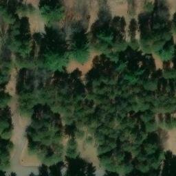Sand Volleyball Court in Lake Wazeecha, WI — aerial view