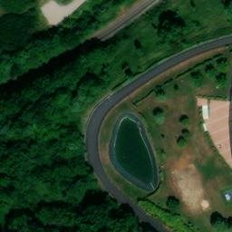 Sand Volleyball Court — aerial view