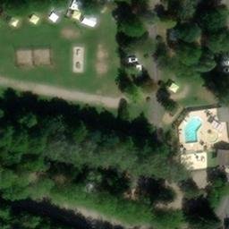 Sand Volleyball Court — aerial view