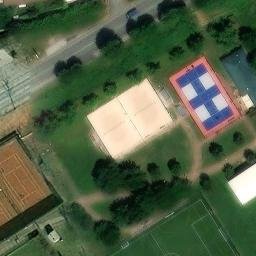 Sand Volleyball Court — aerial view