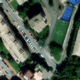 Campo da pallavolo — aerial view