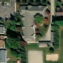 Wanamingo Beach Volleyball Court #1 — aerial view