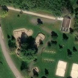 Zumbrota Beach Volleyball Court #2 — aerial view