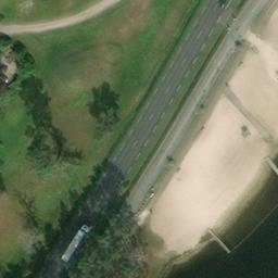 Sand Volleyball Court — aerial view
