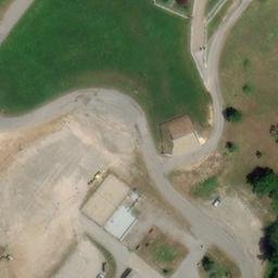 Sand Volleyball Court — aerial view