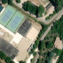 Sand Volleyball Court — aerial view