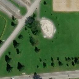 Kingston Beach Volleyball Court #4 — aerial view