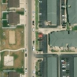 Gillette Beach Volleyball Court #1 — aerial view
