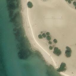 Sand Volleyball Court — aerial view