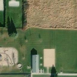 Fox Crossing Beach Volleyball Court #1 — aerial view