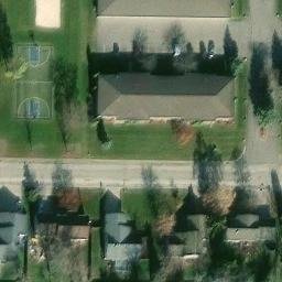 Koslo Park Volleyball Court — aerial view