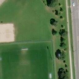 SLC outdoor volleyball court — aerial view