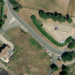 Sand Volleyball Court — aerial view