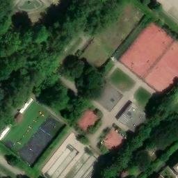Sand Volleyball Court — aerial view