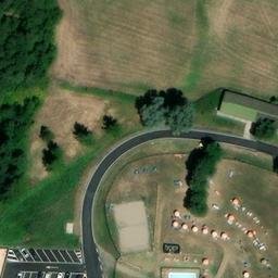 Sand Volleyball Court — aerial view