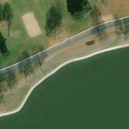 Menasha Beach Volleyball Court #2 — aerial view