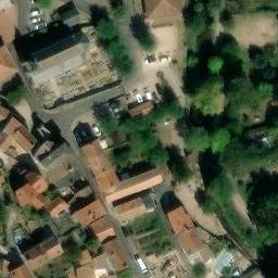 Sand Volleyball Court — aerial view
