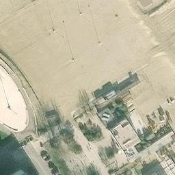 Sand Volleyball Court — aerial view