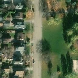 Menasha Beach Volleyball Court #1 — aerial view