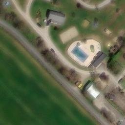 Sand Volleyball Court — aerial view