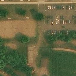 North Mankato Beach Volleyball Court — aerial view