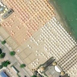 Sand Volleyball Court — aerial view