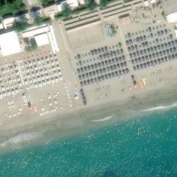 Sand Volleyball Court — aerial view