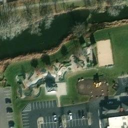 Neenah Beach Volleyball Court #3 — aerial view