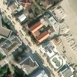 Sand Volleyball Court — aerial view