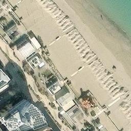 Sand Volleyball Court — aerial view