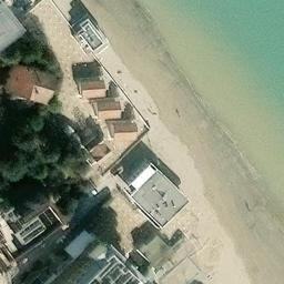 Sand Volleyball Court — aerial view
