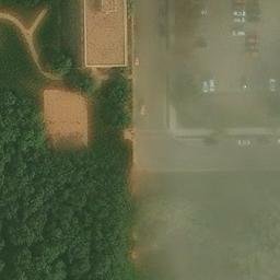 Sand Volleyball Court in Mankato, MN — aerial view