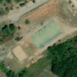 Sand Volleyball Court — aerial view