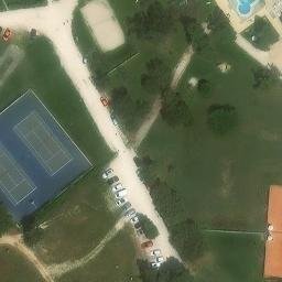 Sand Volleyball Court — aerial view