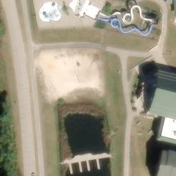 Warrens Beach Volleyball Court — aerial view