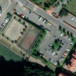 Sand Volleyball Court — aerial view