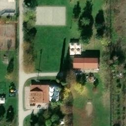 Volleyball Court near Gambettola — aerial view
