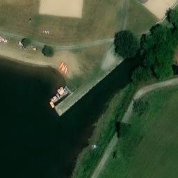 Sand Volleyball Court — aerial view