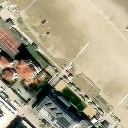 Sand Volleyball Court — aerial view
