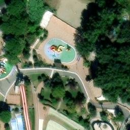 Sand Volleyball Court — aerial view