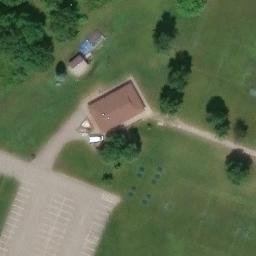 Oshkosh Beach Volleyball Court #12 — aerial view