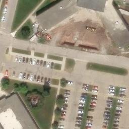 Oshkosh Beach Volleyball Court #13 — aerial view