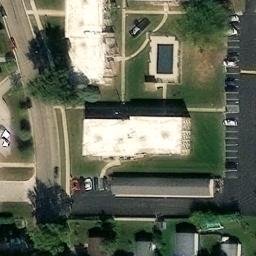 Rochester Beach Volleyball Court #15 — aerial view