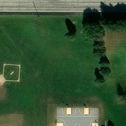 Byron Beach Volleyball Court #2 — aerial view