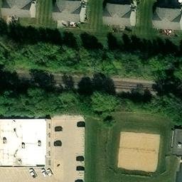 Byron Beach Volleyball Court #1 — aerial view