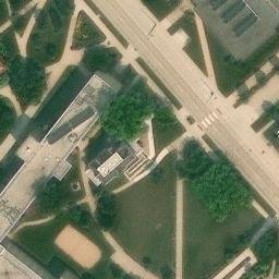 Oshkosh Beach Volleyball Court #3 — aerial view
